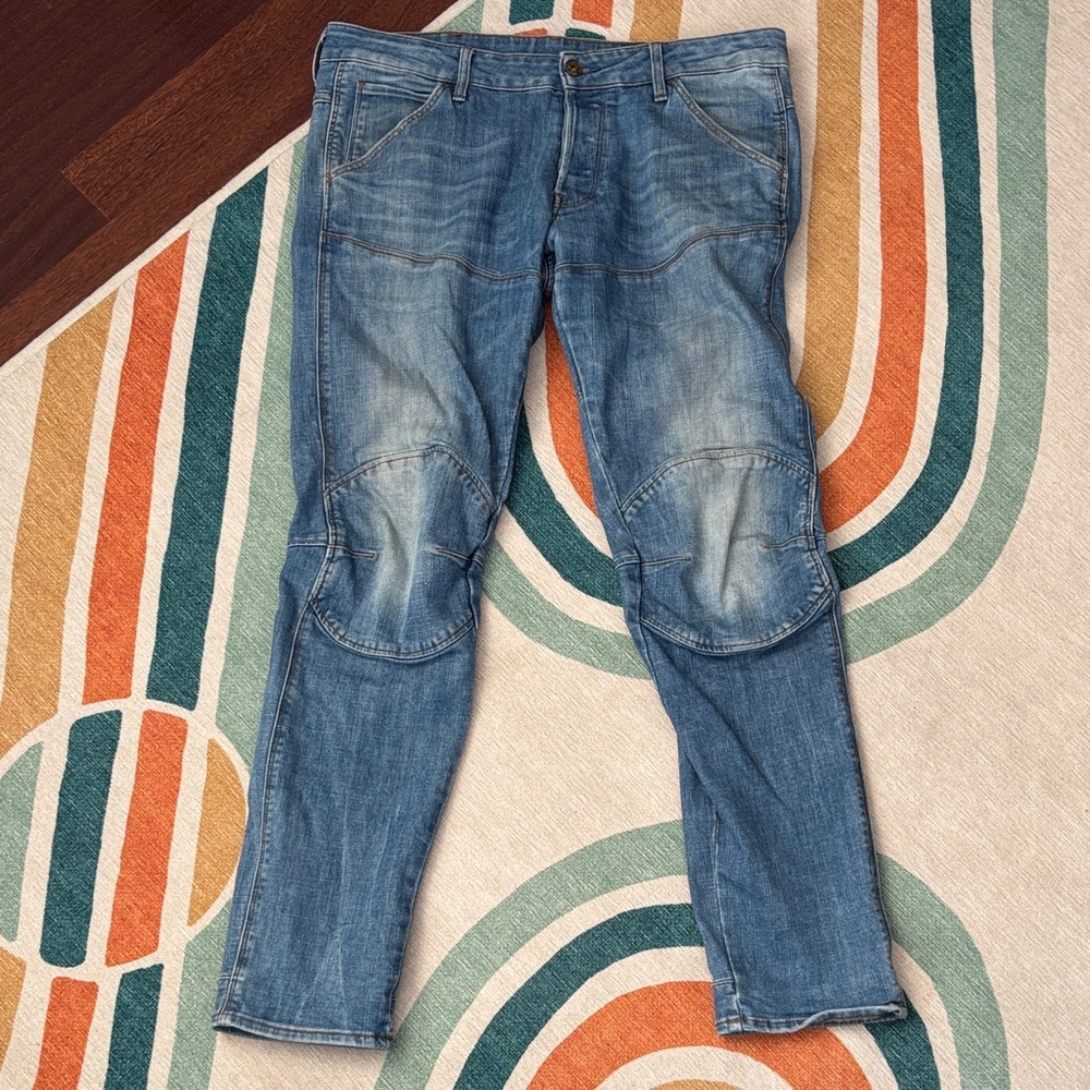 G Star Raw Men's Blue Skinny Jeans